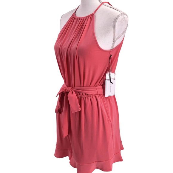 1. STATE NEW Womens Size Small Halter Neck Belted Romper Stretch Jersey Knit - Picture 6 of 10